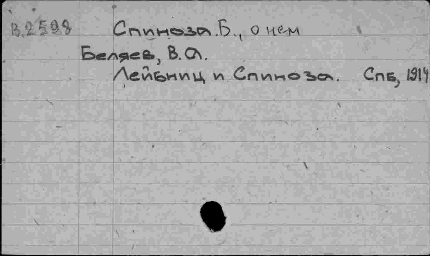 ﻿Kl 5 9$		С П\л WC=>3>Ov .Б ч о И^М
-	В.СЛ. Леи Сп^ноъсл. Спб? 131'J _____ __ __ . _ _	
		' ——
		•